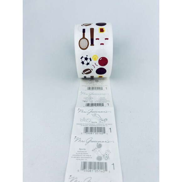 Vintage 1983 Sports Mrs. Grossman's Stickers Roll Scrapbooking Football‎ Soccer - Picture 5 of 7